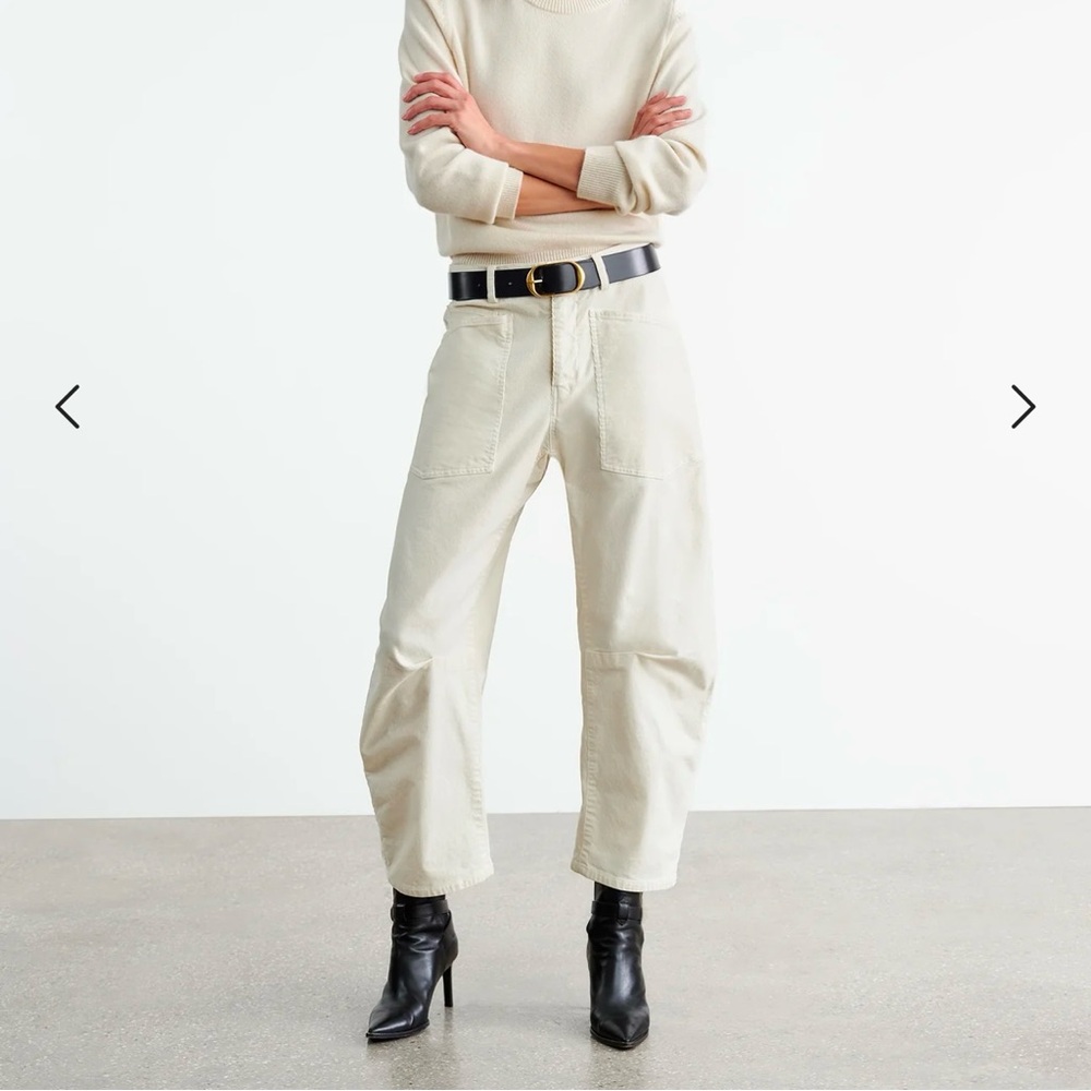 Nili Lotan Corduroy Pants in Khaki/Light Brown. Size 2. - Picture 3 of 8
